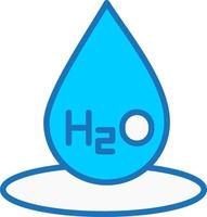 h2O vektor ikon