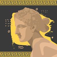 Aphrodite-Weinlese-Vektor-Illustration vektor