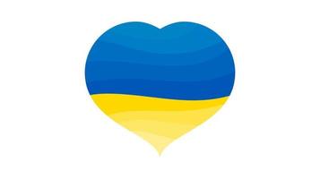 hjärta i ukrainska färger vektor