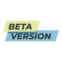 företag program ikon tecknad serie vektor. beta programvara vektor