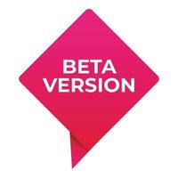 Upgrade Beta-Version Symbol Cartoon-Vektor. Computer Software vektor