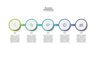 Präsentationsgeschäft Infografik Vorlage vektor