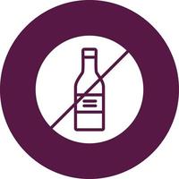 kein Alkoholvektorsymbol vektor