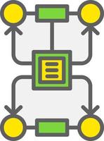 Vektorsymbol für die Verbindung trennen vektor