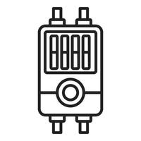 Stecker Anschlussdose Symbol Umrissvektor. elektrischer Schalter vektor