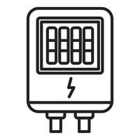 Kontakt Anschlussdose Symbol Umrissvektor. elektrischer Schalter vektor