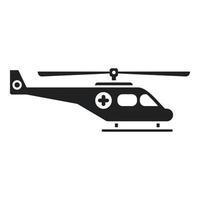 flyg rädda helikopter ikon enkel vektor. luft transport vektor