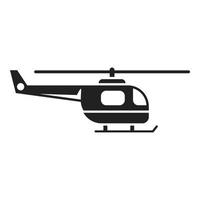 Luftfahrt-Hubschrauber-Symbol einfacher Vektor. Lufttransport vektor