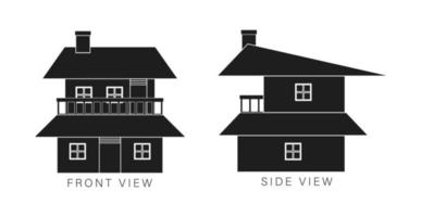 hus silhoette illustration vektor