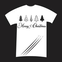T-Shirt der frohen Weihnachten vektor
