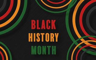 Monat der schwarzen Geschichte 20016 vektor