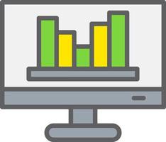 onvektor bar Diagram vektor ikon