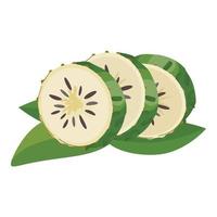 Soursop annona Symbol Cartoon-Vektor. Graviola-Essen vektor