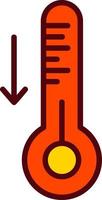 Vektorsymbol für niedrige Temperatur vektor