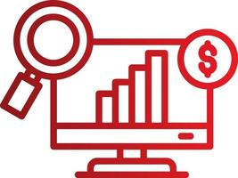 Vektorsymbol für die Datenanalyse vektor