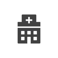 Krankenhaus-Icon-Vektor. Krankenhaus-Symbol-Vektor-Illustration vektor