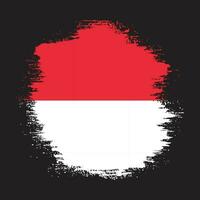 Indonesien Grunge Textur Flaggenvektor vektor
