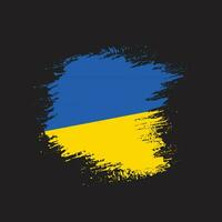Fleckpinselstrich Ukraine-Flaggenvektor vektor