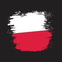 farbenfrohes abstraktes polnisches Flaggendesign vektor