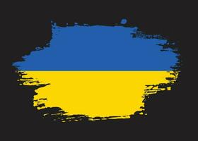neue ukraine verblasste grunge-flaggenvektor vektor