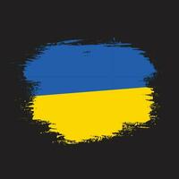 abstrakter ukrainischer Grunge-Flaggenvektor vektor