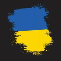 neue bunte abstrakte ukraine-flagge vektor