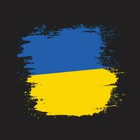 Textureffekt Ukraine-Flaggenvektor vektor
