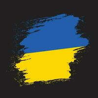 Ukraine-Grunge-Textur-Flag-Vektor vektor