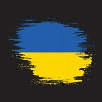 kostenloses Vektorbild der ukrainischen Flagge mit Pinselstrich vektor
