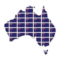 Australien Karta logotyp illustration design vektor