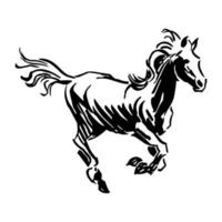 vektor av löpning häst