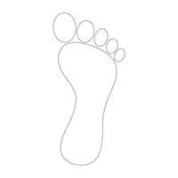 menschlicher Fußabdruck-Logo-Vektor vektor
