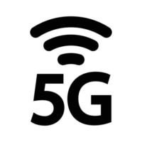 5g-Signalsymbol-Illustrationsdesign vektor