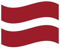 nationell flagga av lettland - platt Färg ikon. vektor