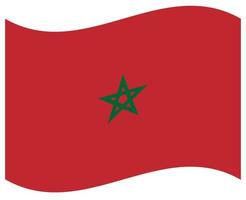 Nationalflagge von Marokko - flaches Farbsymbol. vektor