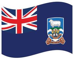 nationell flagga av falkland öar - platt Färg ikon. vektor
