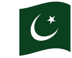 Nationalflagge von Pakistan - flaches Farbsymbol. vektor