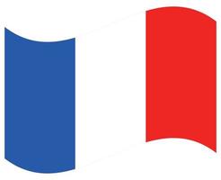 Nationalflagge von Frankreich - flaches Farbsymbol. vektor