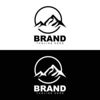 berg logotyp, vektor berg klättrande, äventyr, design för klättrande, klättrande Utrustning, och varumärke med berg logotyp