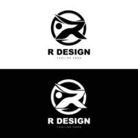 r brev logotyp, alfabet vektor, första r produkt varumärke logotyp design vektor
