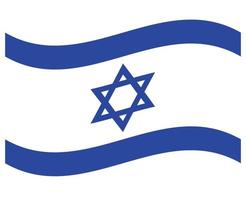 Nationalflagge Israels - flaches Farbsymbol. vektor