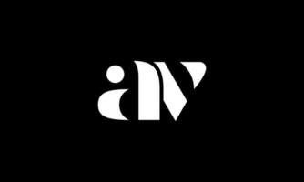 första brev AV logotyp design i svart bakgrund. proffs vektor. vektor