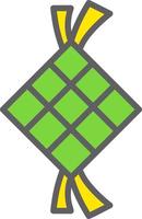 Ketupat-Vektorsymbol vektor