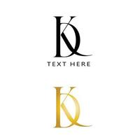 kd Anfangsbuchstaben-Logo-Design vektor
