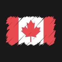 Pinselvektor der kanadischen Flagge vektor