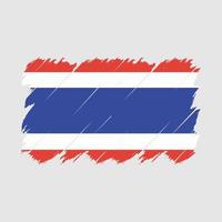 thailand flag pinselvektor vektor