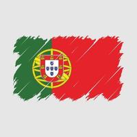 portugal flagga borsta vektor