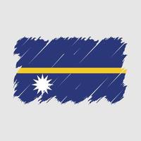 nauru flagga borsta vektor