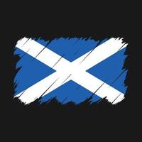 Pinselvektor der schottischen Flagge vektor