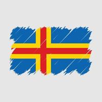 ett land öar flagga borsta vektor